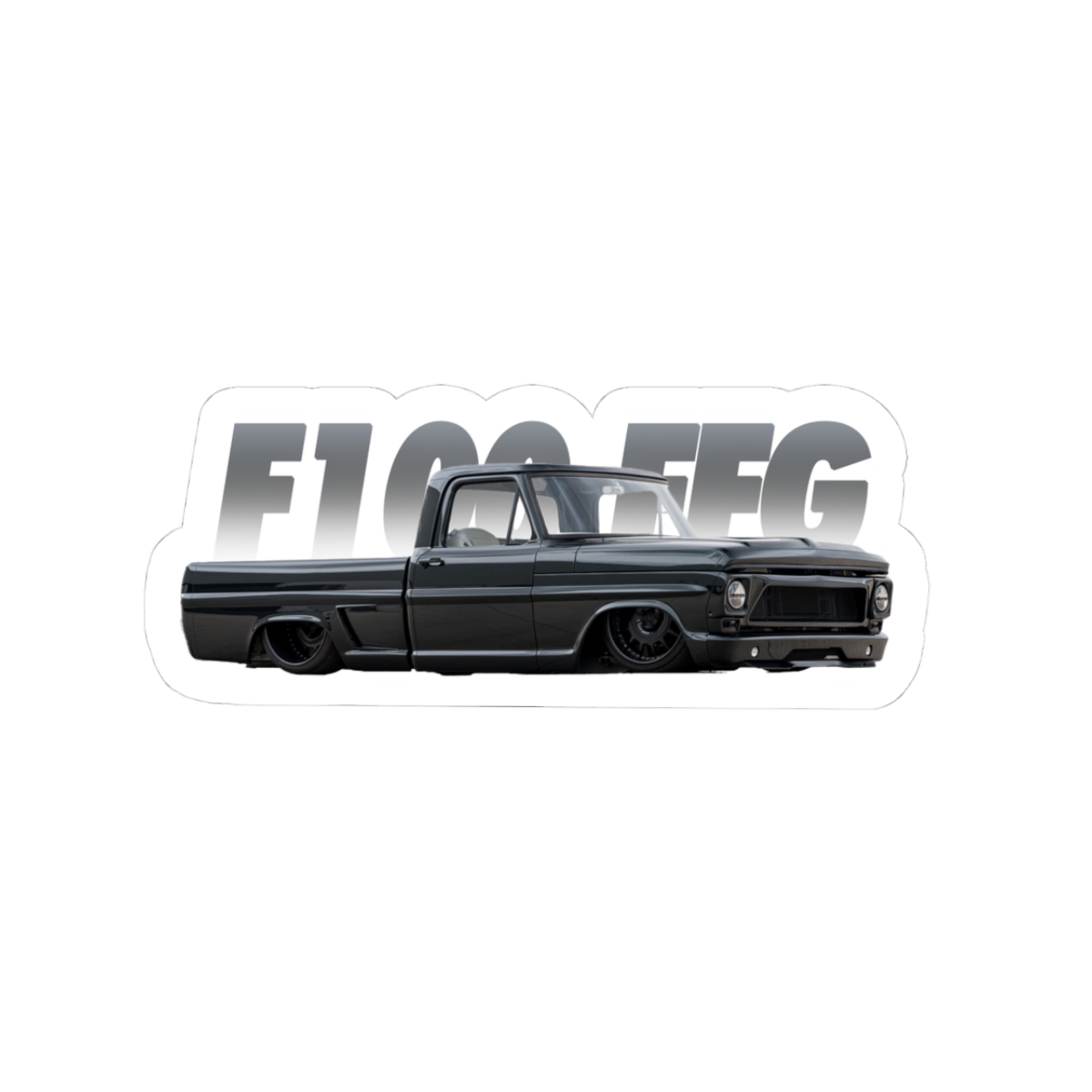 F100 Classic Truck Design Kiss-Cut Sticker